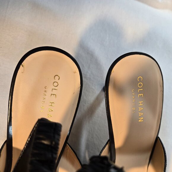 COLE HAAN Liesel Black Leather Slingback High Heel Pump Size 11B New NO Box! - Picture 16 of 16